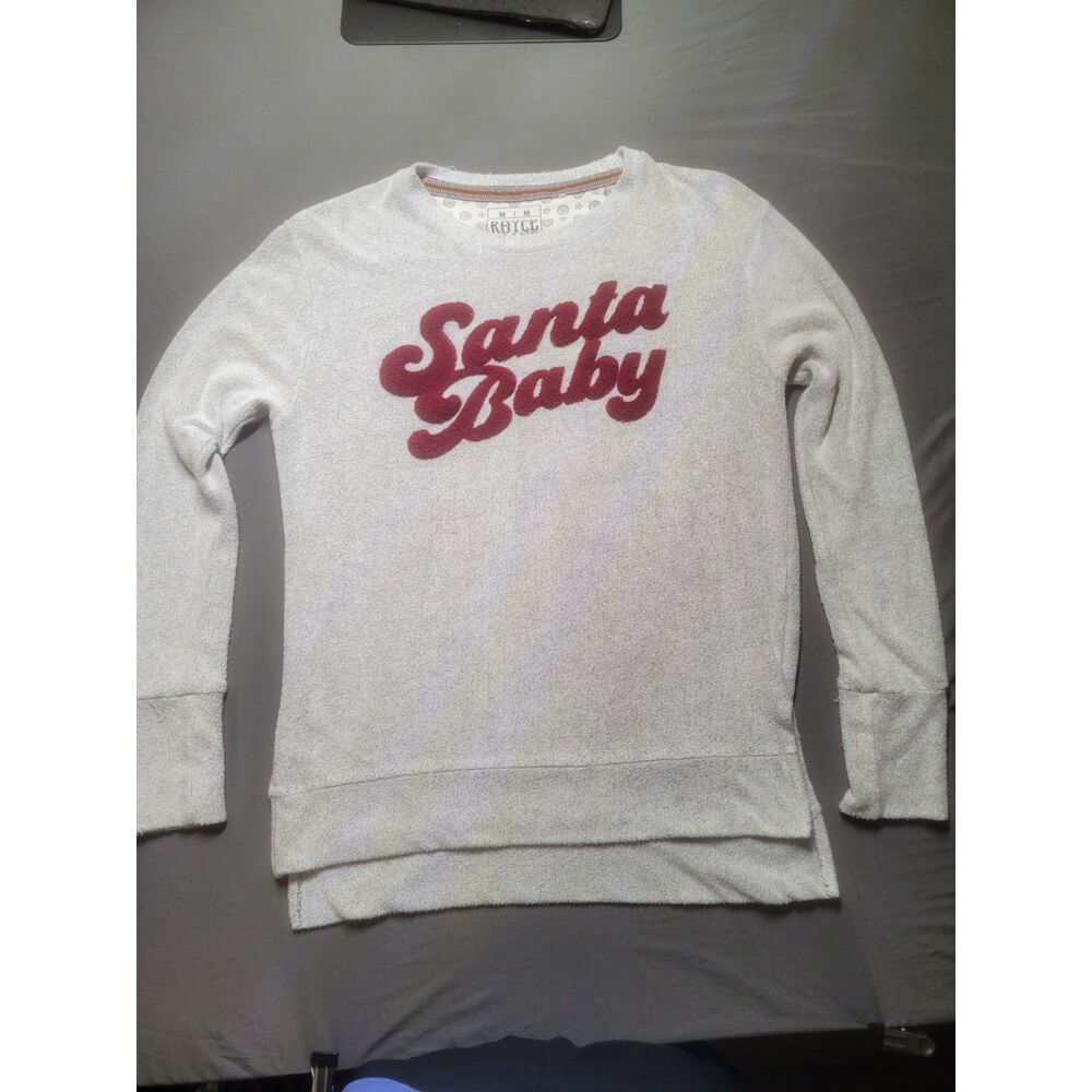 Royce Brand Santa Baby Chenille Lettering Sweatshirt Size M
